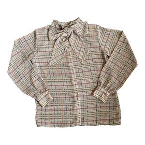 Vintage Chiffon Tie Blouse